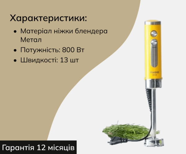 Blender zanuriuvalnyi Magio MG-646 800W