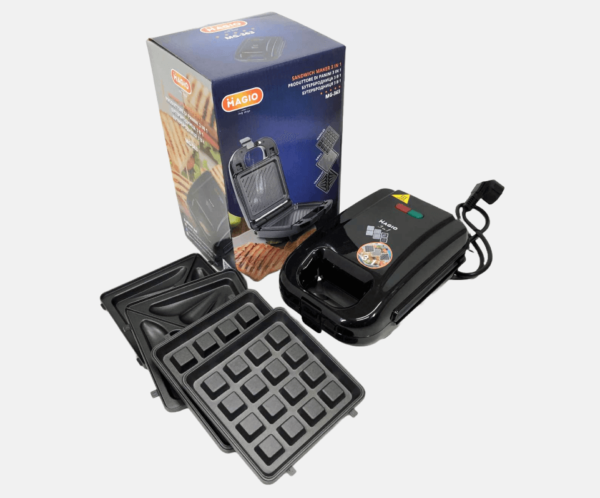 Мультимейкер (бутербродниця-вафельниця-гриль) Magio MG-363, Бутербродниця 4в1, Сендвічниця, Мультимейкер